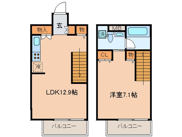 Ｎ．Ｓ．ＺＥＡＬ泉の物件間取画像